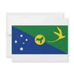Australia Christmas Island Flag Custom Invites