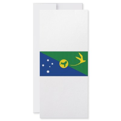 Australia Christmas Island Flag Rack Card by All_Flags