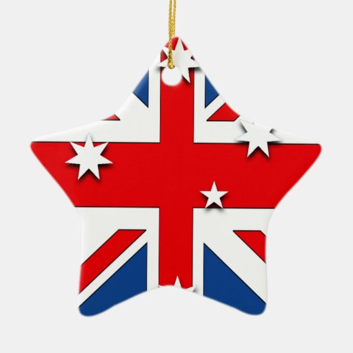 Australia Double-Sided Star Ceramic Christmas Ornament | Zazzle