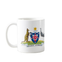 Australia Coat of Arms (1908) mugs by FlagTshirts Australia Coat of Arms (1908) mugs