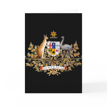Australia Coat of Arms Card