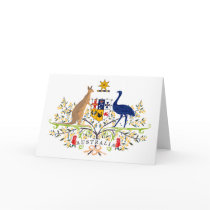 Australia Coat of Arms Greeting Card by FlagTshirts Australia Coat of Arms Greeting Card