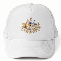 Australia Coat of Arms Mesh Hat