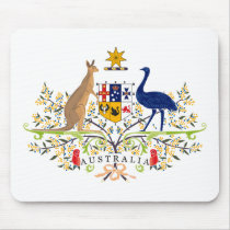 Australia Coat of Arms Mousepad by FlagTshirts Australia Coat of Arms Mousepad