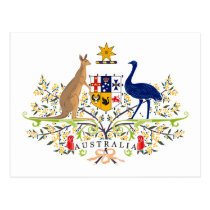 Australia Coat of Arms Postcard postcards