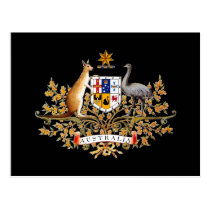 Australia Coat of Arms postcards