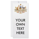 Australia Coat of Arms Rack Card Design