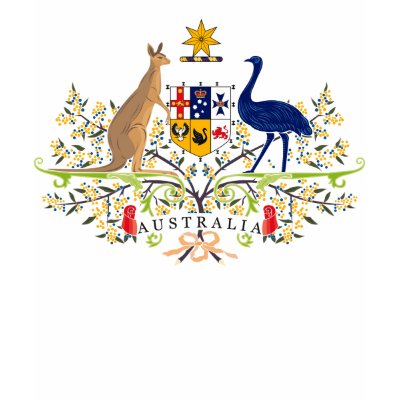 Australia Coat of Arms T-shirt by FlagTshirts
