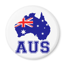 Australia Continent Fridge Magnets