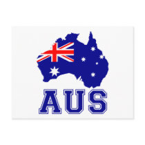 Australia Continent Postcard