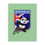 Australia Cycling Panda Postcards