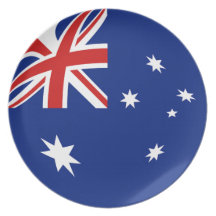 Australia Fisheye Flag Plate