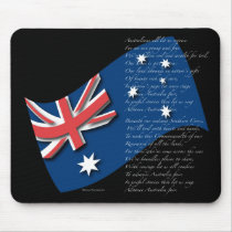 Australia Flag and Anthem2 Mouse Pads