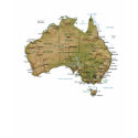 Australia Flag and Map T-Shirt by FlagAndMap Australia Flag and Map T-Shirt