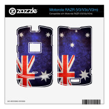 Australia Flag; Aussie Motorola RAZR Decal