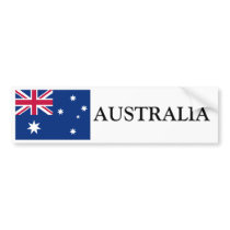 Australia Flag bumper stickers