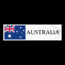 Australia Flag bumper stickers