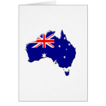 Australia-flag-country-bevelled-edge Greeting Card