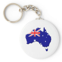 Australia-flag-country-bevelled-edge Keychain