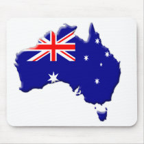 Australia-flag-country-bevelled-edge Mouse Pad