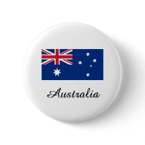 Australia Flag Design Pinback Button