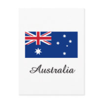 Australia Flag Design Post Card