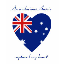 Australia Flag Heart Custom T-Shirt