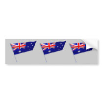 Australia flag in the wind bumper sticker