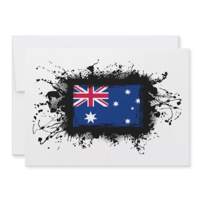 Australia Flag Personalized Invites by TheArtOfPamela