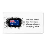 Australia Flag Custom Shipping Labels