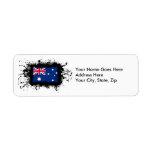Australia Flag Return Address Labels