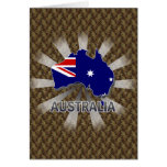 Australia Flag Map 2.0 Card