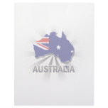 Australia Flag Map 2.0 Personalized Letterhead
