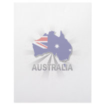Australia Flag Map 2.0 Personalized Letterhead