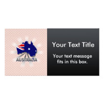 Australia Flag Map 2.0 Photo Cards