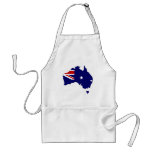 Australia flag map aprons