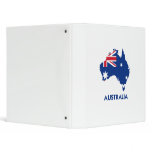 AUSTRALIA FLAG MAP 3 RING BINDERS