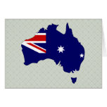 Australia Flag Map full size Cards