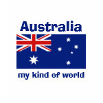 Australia Flag Map Text Ladies Baby Doll