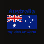 Australia Flag Map Text Ladies Baby Doll