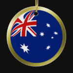 Australia Fisheye Flag Ornament