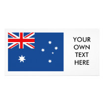 Australia Flag Photo Card Template