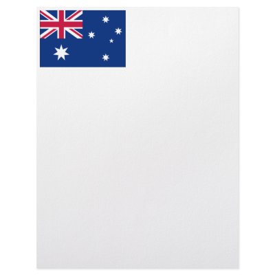 Australia Flag Stationary Letterhead by forbes1954