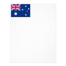 Australia Flag Stationary Letterhead