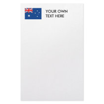 Australia Flag Personalized Stationery