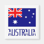 Australia Flag & Word Magnet