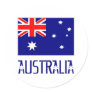 Australia Flag & Word Stickers