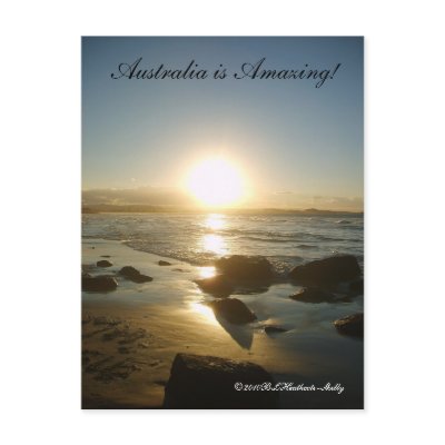 Australia is Amazing! postcard by BrendasPlace