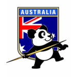 This is a cute design for javelin throwers and athletics fans from Australia. Panda is getting ready to throw the javelin! This cute javelin panda shirt makes a great gift for javelin throwers or track and field fanatics!