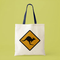 Australia Kangaroo Crossing Sign bags